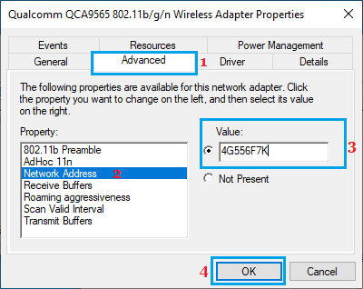 Change MAC Address