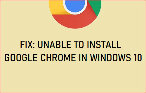 cant download google chrome on windows 10