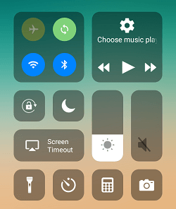 Control Center iOS 11 App on Android Phone