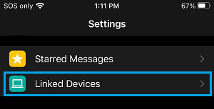 Linked Devices Option in WhatsApp