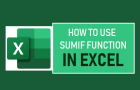 Use SUMIF Function in Excel