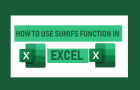 Use Excel SUMIFS Function