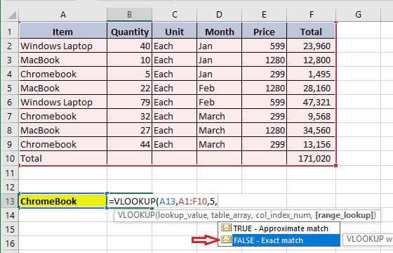 Enter Lookup Range in VLOOKUP Function