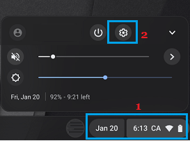 Open Chromebook Settings