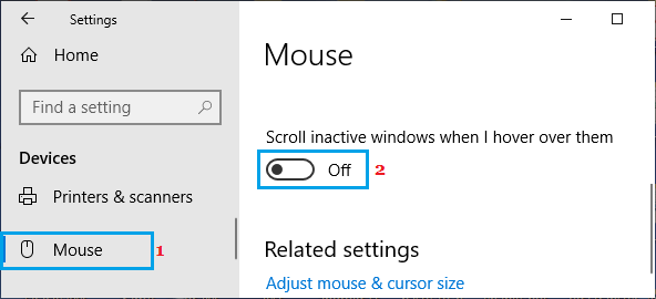 Disable Scroll Inactive Option in Windows