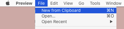 Open Preview App From Clipboard on Mac