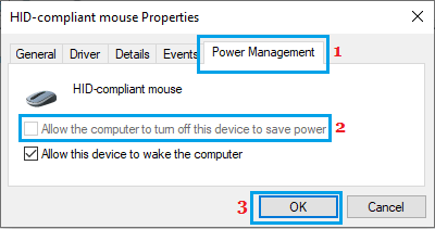 Prevent Computer From Turning OFF Mouse