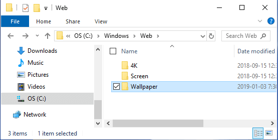 Wallpaper Folder in Windows 10
