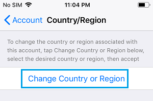  Skift App Store land eller Region Mulighed på iPhone