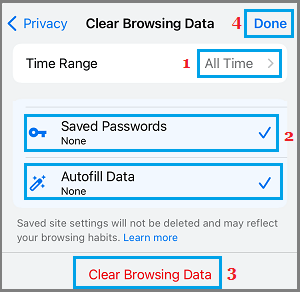 Clear Browsing Data in Chrome App