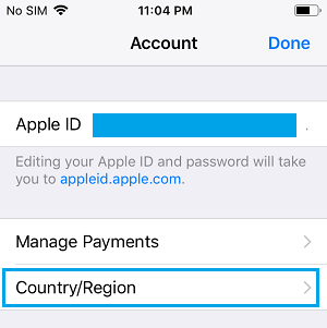 IphoneのApp Storeの国設定オプション