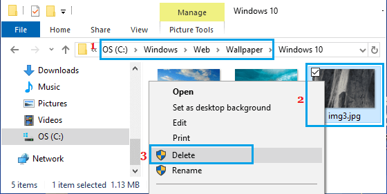 How to Delete Desktop Background Images in Windows 10