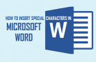Insert symbols in Microsoft Word Documents