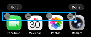 iPhone Home Screen in Jiggle Mode
