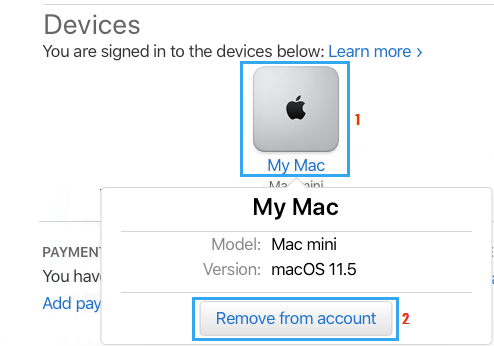 Remove Device from Apple ID