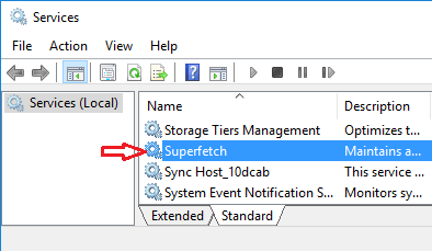 disable superfetch windows 10 powershell