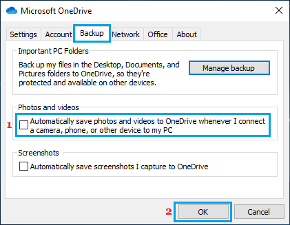 one drive disable screen capture