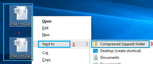 Compress Multiple Files on Windows PC
