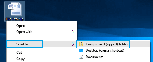 Compress Single File on Windows PC