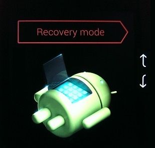 Android Recovery Mode Screen
