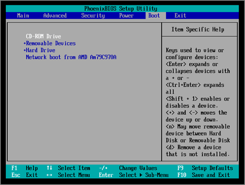 BIOS Boot Priority