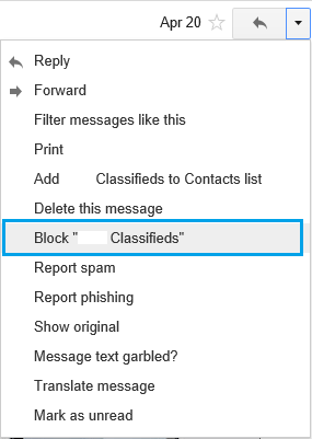 How to Block Someone in Your Gmail Account - 12