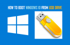 Boot Windows 10 Computer From USB Drive