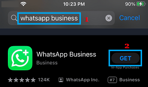 Download WhatsApp Business from App Store