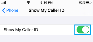 Show Caller ID on iPhone