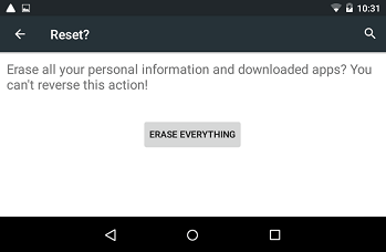 Erase Everything on Android Device