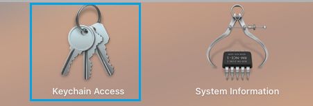 Open Kechain Access on Mac