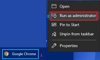 Run Google Chrome As Administrator