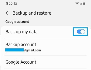 Automatically Backup Android Phone to Google