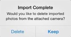 Delete or Keep Pictures On Camera