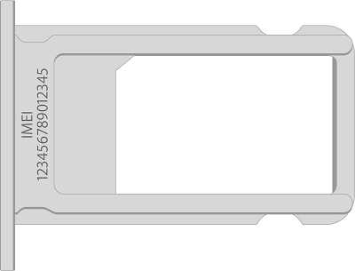 IMEI Number On iPhone SIM Tray