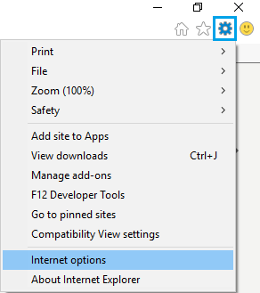 Internet Explorer Options