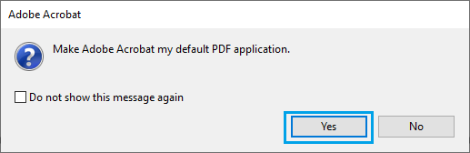 Make Adobe Acrobat As Default PDF Viewer