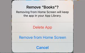 Remove App From Home Screen on iPhone