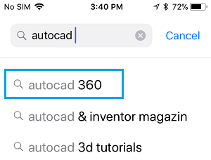 Apps Coming Up in Search Results in App Store on iPhone