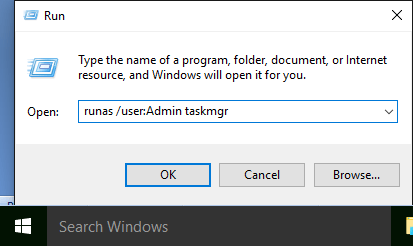 Run Command Dialogue Box in Windows