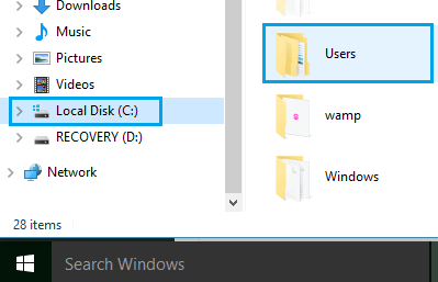 Kontobenutzerordner In Windows 10