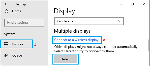 Connect To Wireless Display Option Windows