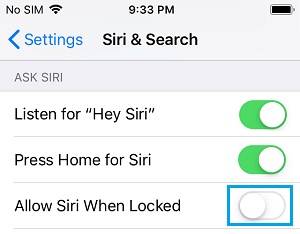 Enable Hey Siri on iPhone