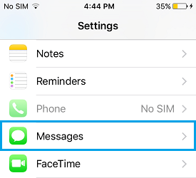 iPhone Messages App Settings On iPhone