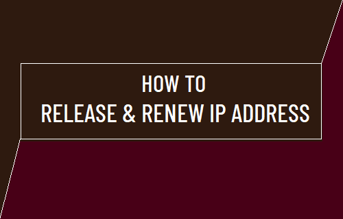 Release & Renew IP Address