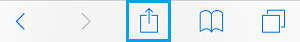 Share Option in Safari Browser on iPhone