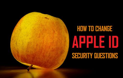 Change Apple ID Security Questions