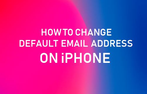 Change Default Email Address On iPhone