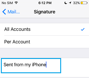 Change or Remove Sent From My iPhone Signature