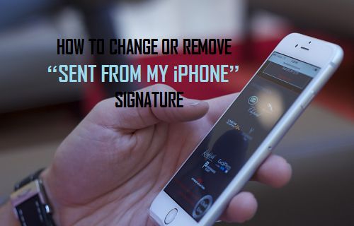 How To Change Or Remove Sent From My Iphone Signature